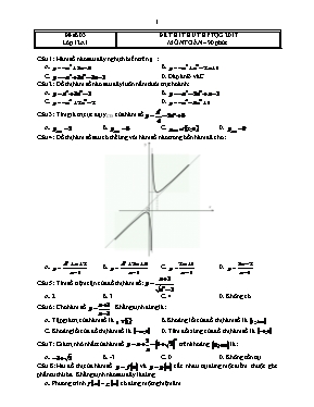 Đề thi thử THPT QG môn Toán - Đề số 03